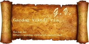 Gazdag Viktória névjegykártya