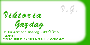 viktoria gazdag business card